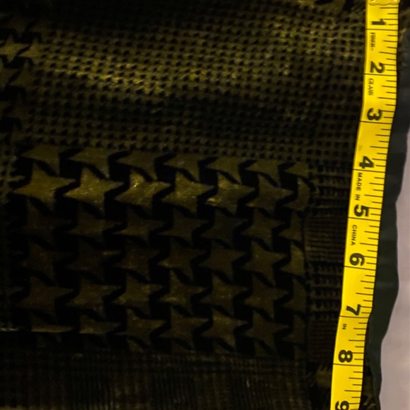 Black and Gold Silk Scarf - Picture 3 of 6